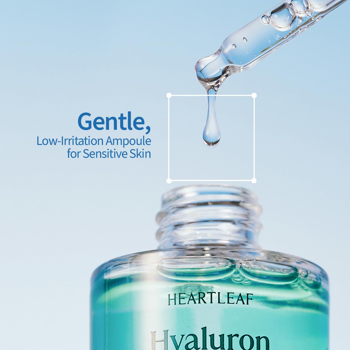 GOODAL Heartleaf Hyaluron Soothing Ampoule, Hydrating Facial Serum for Glowy Skin, Lightweight &
