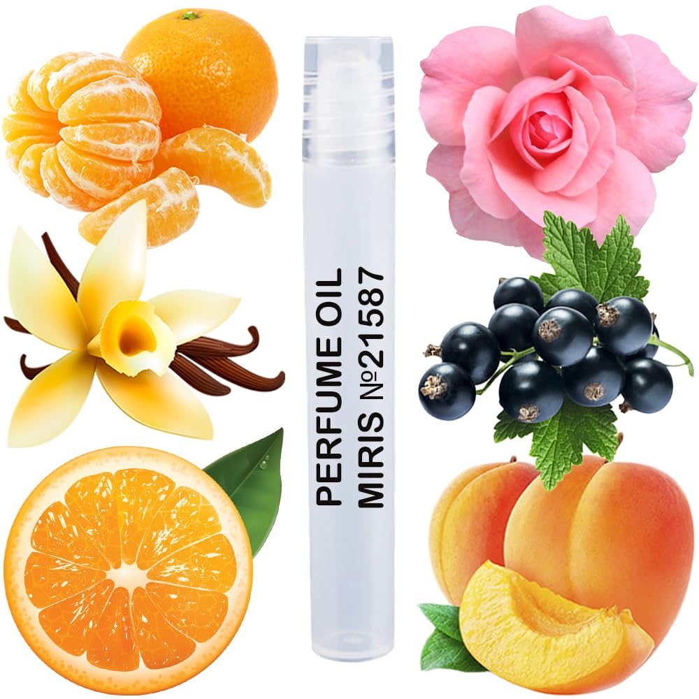 MIRIS Perfume Oil No. 21587, Inspired by Amor Amor, Long-Lasting Women Roll-On, Rollerball 0.34 Fl Oz / 10 ml