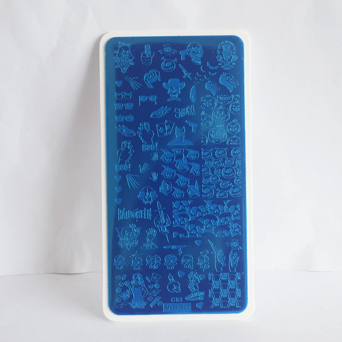 5 Pcs Nail Stamping Plate Halloween Theme Stamp Plates Skull Ghost Witch Pumpkin Image Nail Stamper Plate Art Design Stamp Kit Snake Spider Bat Print Manicure Template Set Festival Stencil Tools