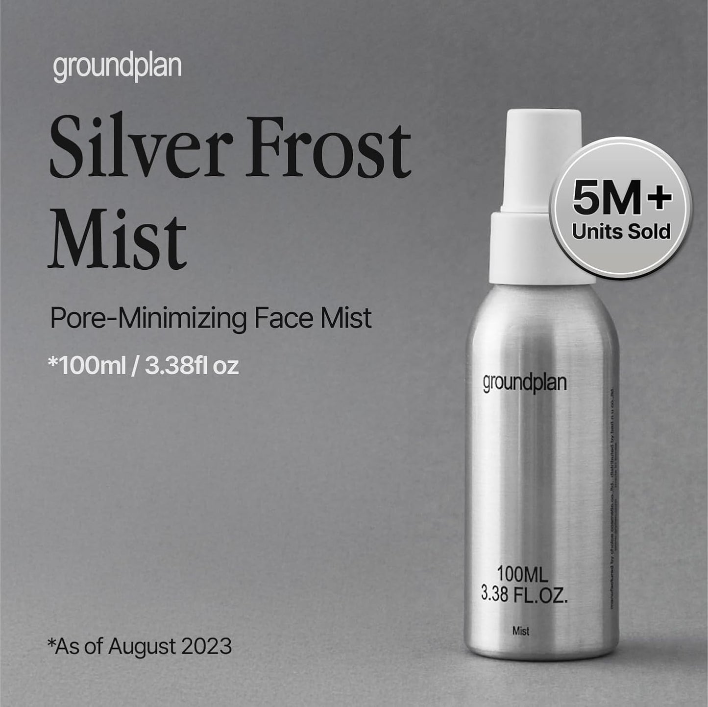 Silver Frost Mist - Facial Barrier Toner Spray with 80% Witch Hazel Water, Cica for Skin Barrier Repair, Recovery Mist for Sensitive Skin, Dewy Hydration, Korean Skin Care (3.38 fl oz)