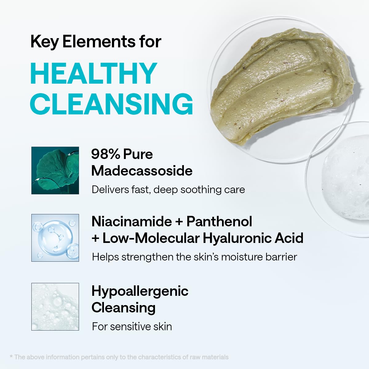 MEDIHEAL Madecassoside Derma Cream Facial Cleanser, Wash Mask (4.06 fl oz)