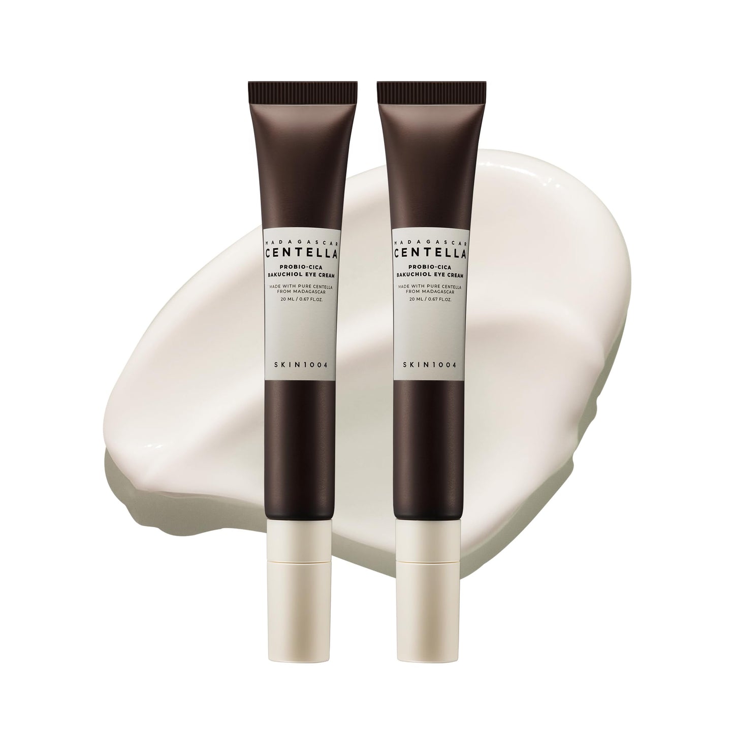 SKIN1004 Probio-Cica Bakuchiol Eye Cream Twin, Korean Under Eye Cream with Bakuchiol & Centella