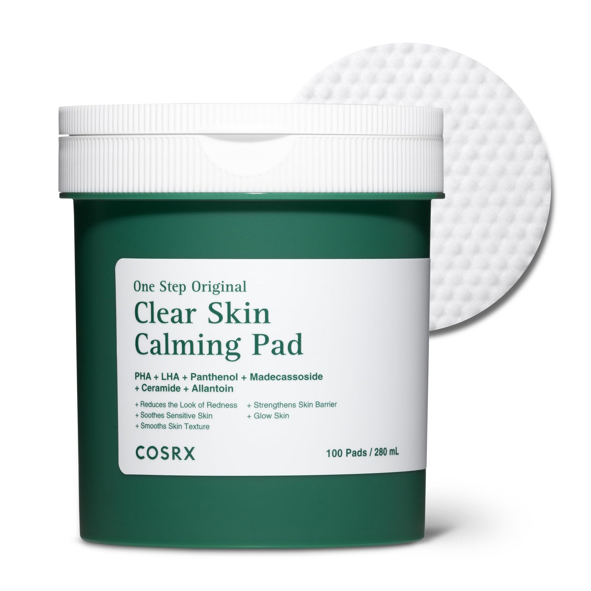 COSRX OneStep Skin Calming Toner Pads, Soothing & Exfoliation (100 Pads)