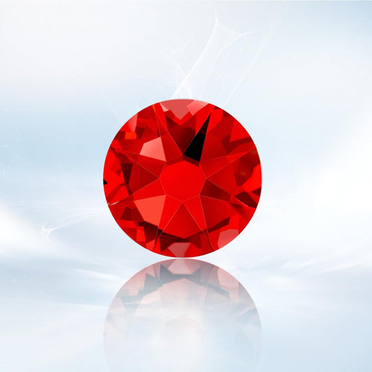 Novani Dark Red Rhinestones 1440pcs Flat Back Round Rhinestone Style 2088 Sparkly Crystal Gemstones
