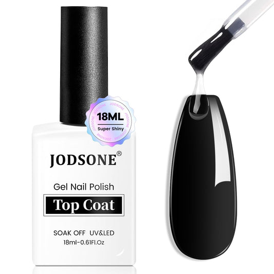 JODSONE 18ml Top Coat Gel Polish No Wipe High Gloss Shine Finish Long Lasting Gel Nail Polish
