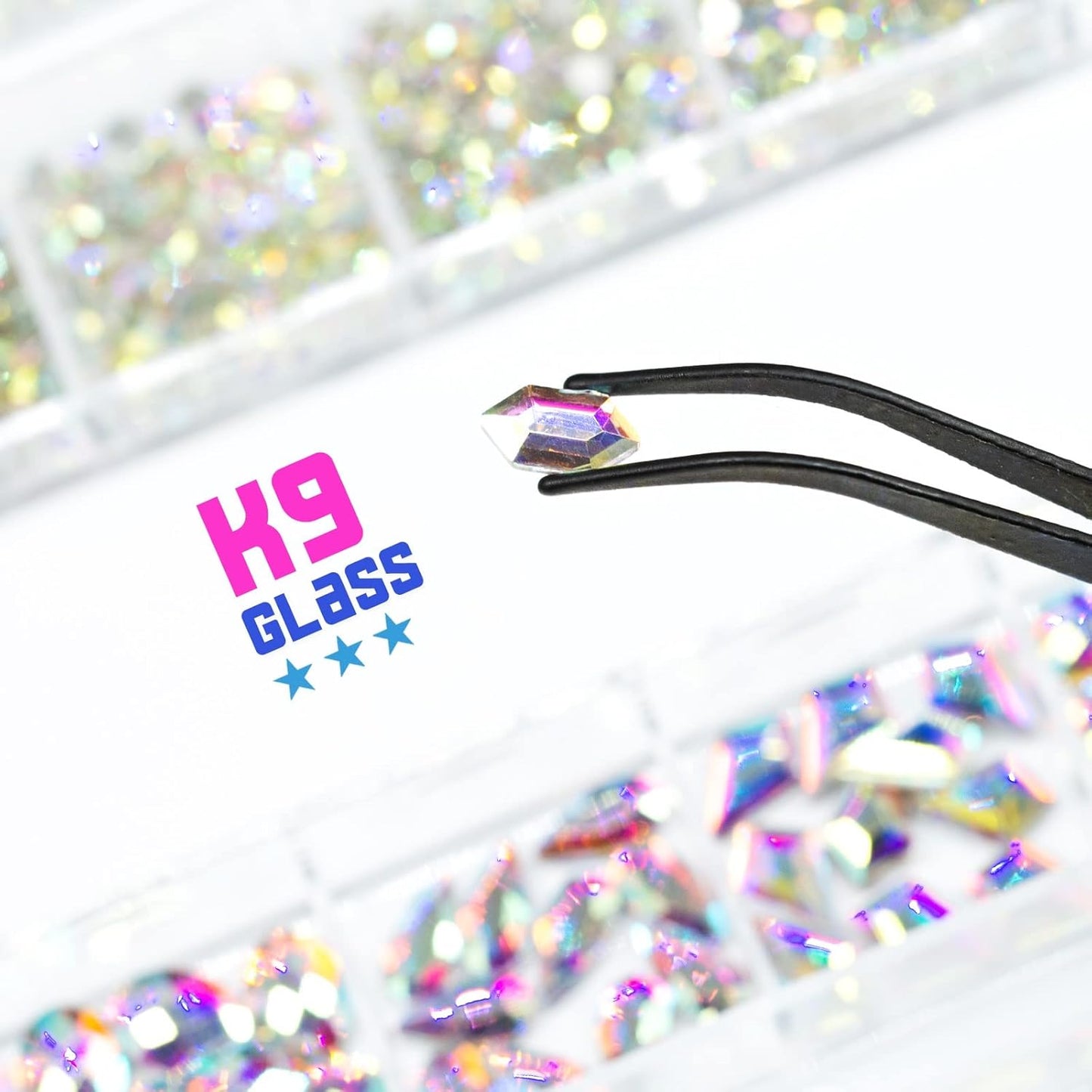 4080Pcs Crystal AB Nail Rhinestones 1.5-4mm More Quantity Glass Iridescent Flatback Gems for Nails Round Beads Stones Diamonds jewels Nail Art Charms for Nails Face Eyes Makeup Tumblers Crafts