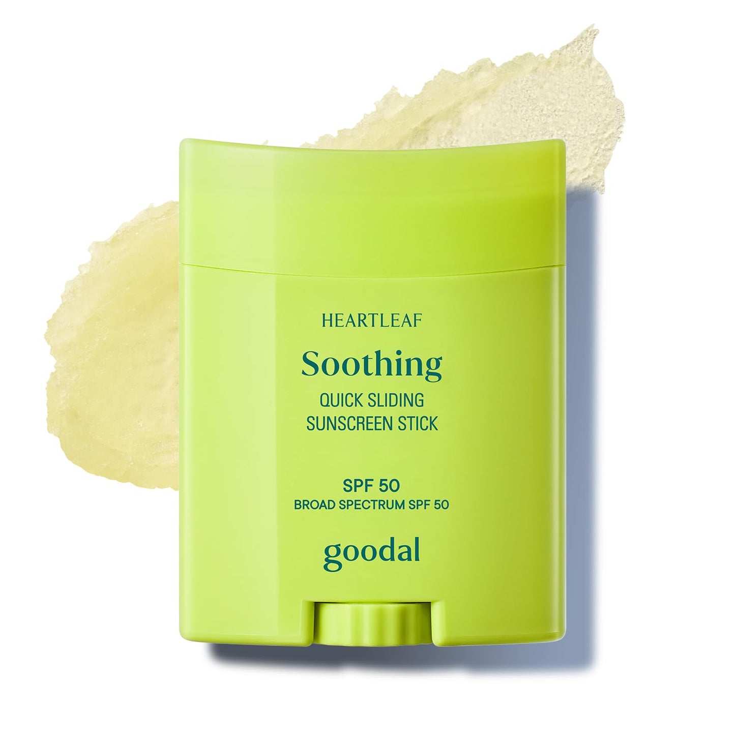 GOODAL Heartleaf Soothing Quick Sliding Sunscreen Stick, Broad Spectrum SPF 50, Lightweight Korean