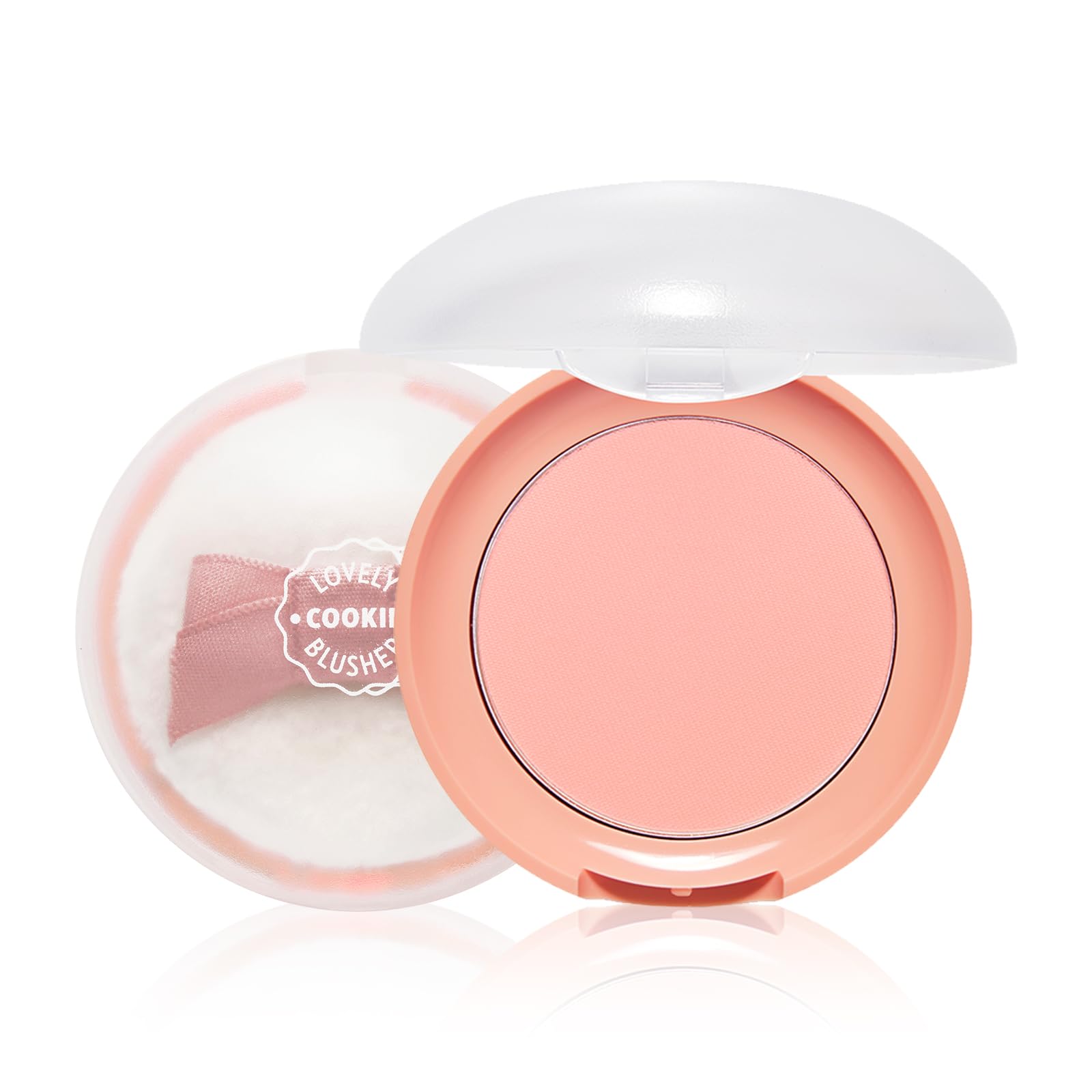 ETUDE Lovely Cookie Blusher - Apricot Peach Mousse 4g | Glowing & Natural Powder Blush with