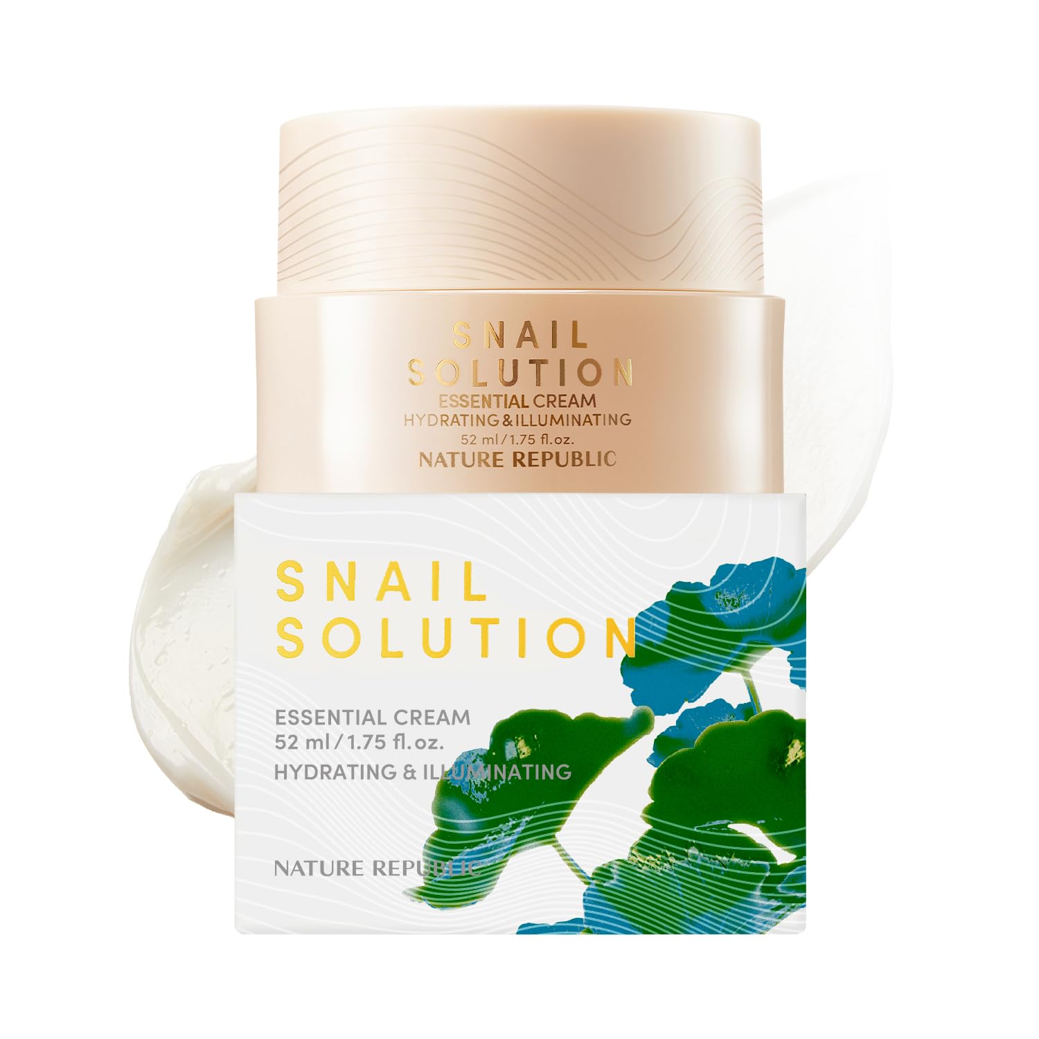 Nature Republic Snail Mucin Cream | Hydrating Korean Moisturizer for Repair & Glow, K-Beauty