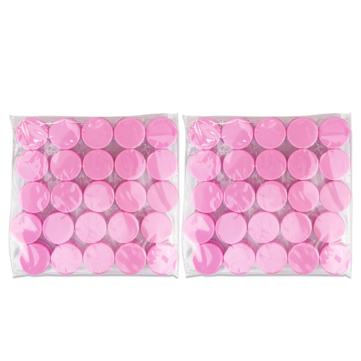 Beauticom 3G/3ML Round Clear Jars with Pink Lids for Cosmetics, Medication, Lab and Field Research