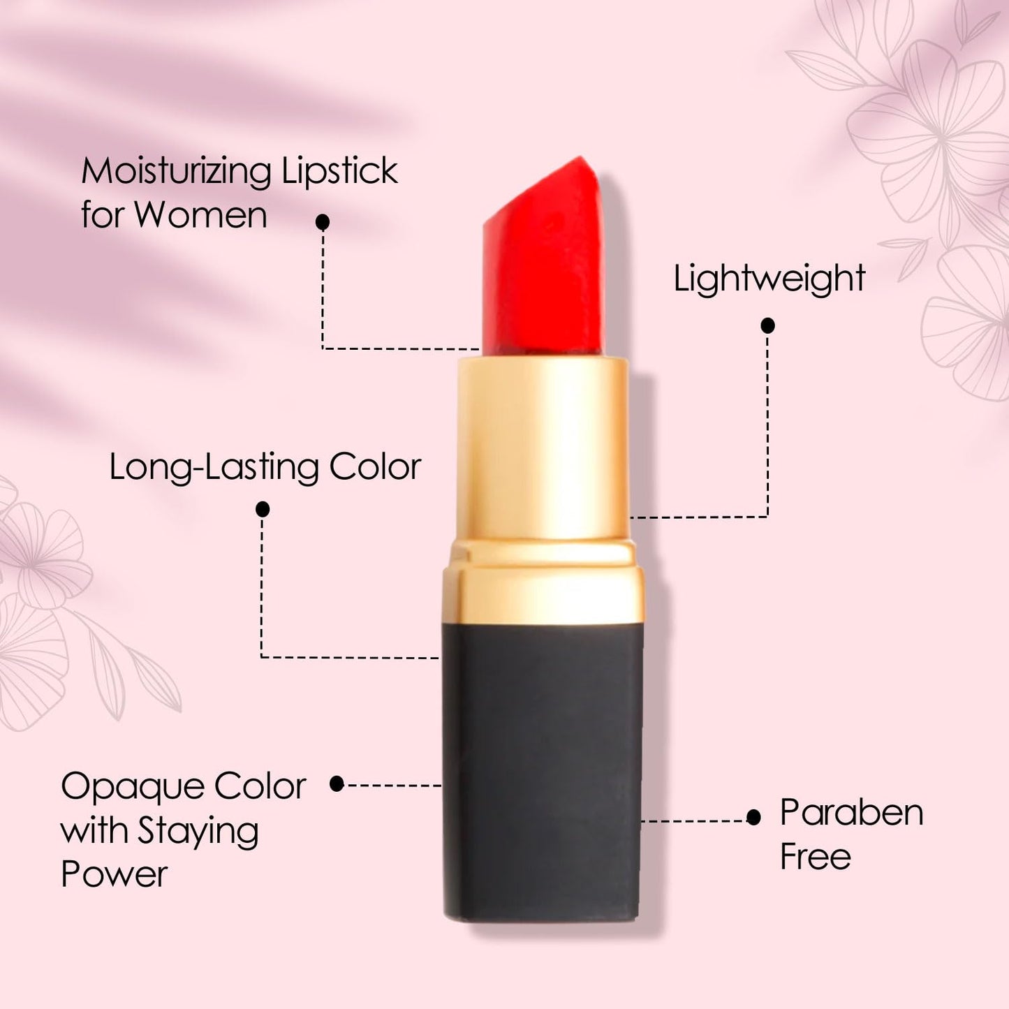 Vera Moore Cosmetics Soft Creme Lipstick - with Maximum Hydration & Moisture, Long Lasting Light Weight Opaque Color & Staying Power - Won't Feather or Fade - Fragrance & Paraben Free (Vera's Red)