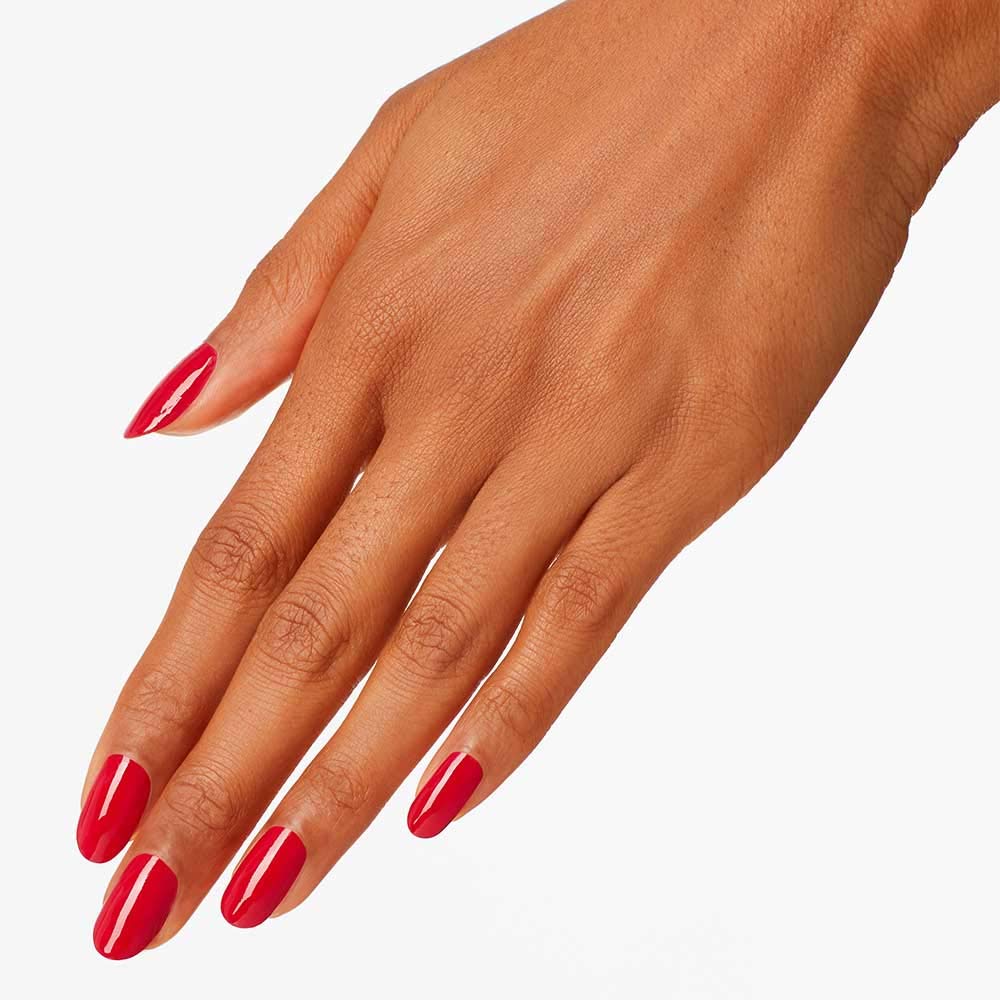 OPI Nail Lacquer Color So Hot It Berns | Opaque Dark Red Nail Polish