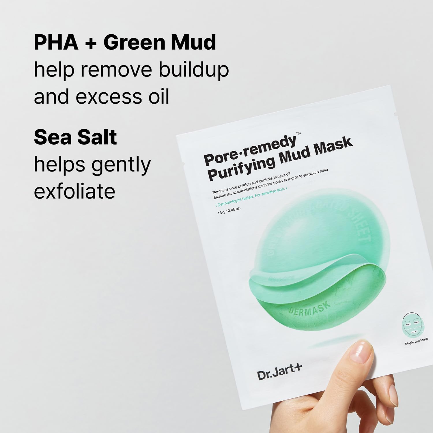 Dr.Jart+ Pore.Remedy Purifying Mud Korean Face Mask | Sheet Mask | Korean Skin Care | Travel Size