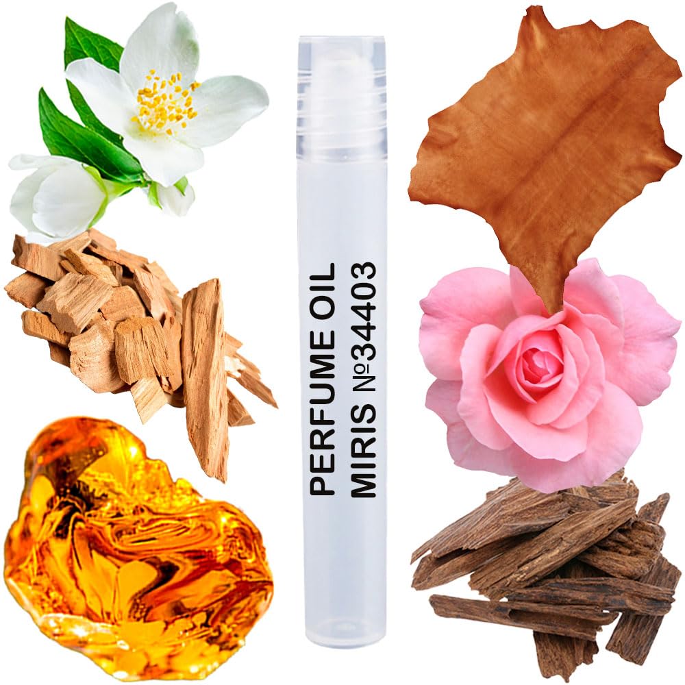MIRIS Perfume Oil No. 34403, Inspired by Santal Royal, Long-Lasting Unisex Roll-On For Women and Men, Rollerball 0.34 Fl Oz / 10 ml