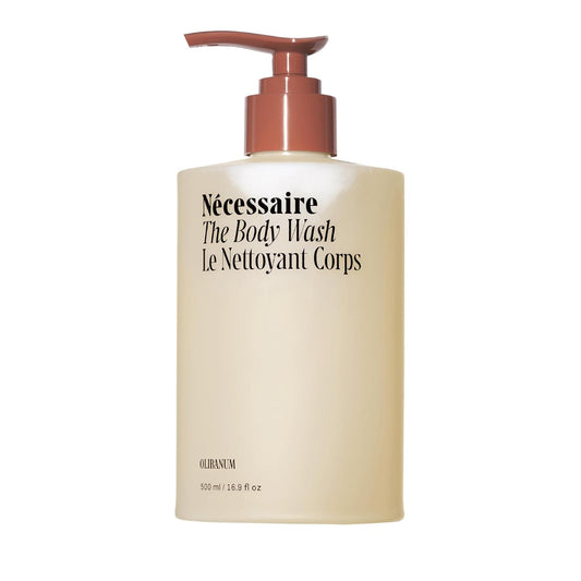 Nécessaire The Body Wash Olibanum. Natural Body Wash for Women + Men. Radiance Cleanse. Multi-Enzyme Gel Cleanser for Dull Skin. Notes of Vanilla, Fig Leaf, and Cassis Buds. 16.9 Fl Oz.