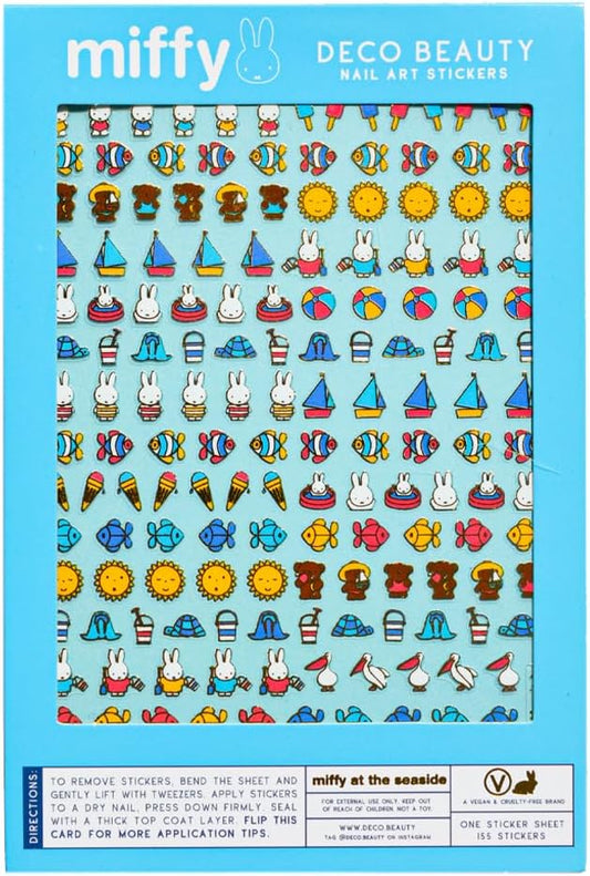 Miffy at the Seaside Nail Stickers - Lightweight & Easy-to-Apply Nail Art with Trendy Design