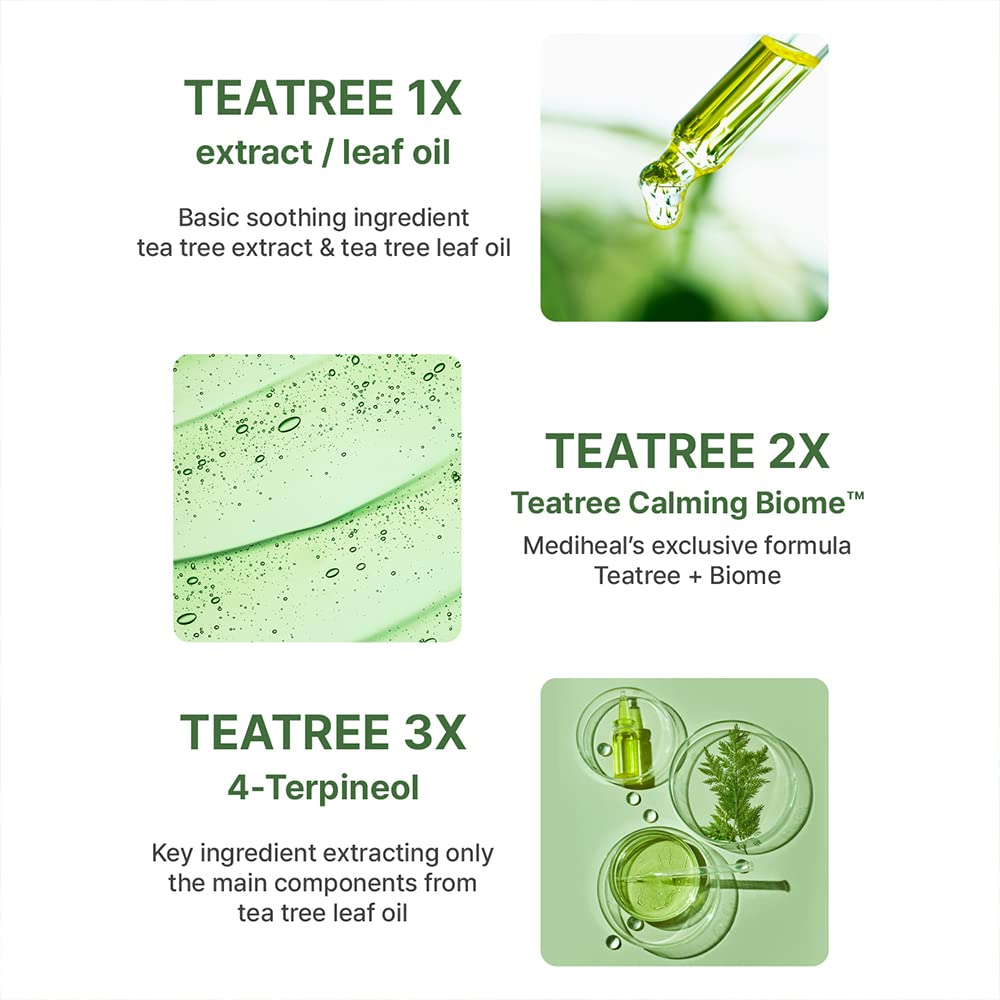Mediheal Best Korean Sheet Mask - Tea Tree Essential Face Mask 10 Sheets For All Skin Types Korean