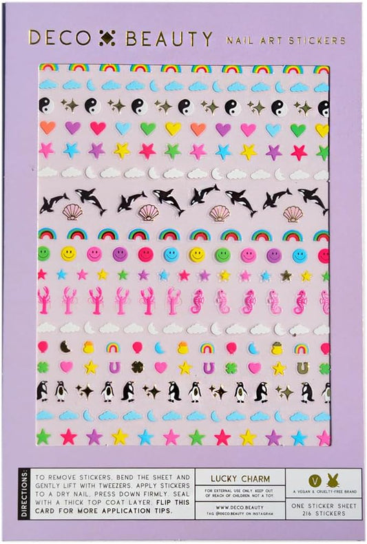 Lucky Charm Nail Stickers - Trendy, Long-Lasting Nail Art Decals – Easy DIY Application for