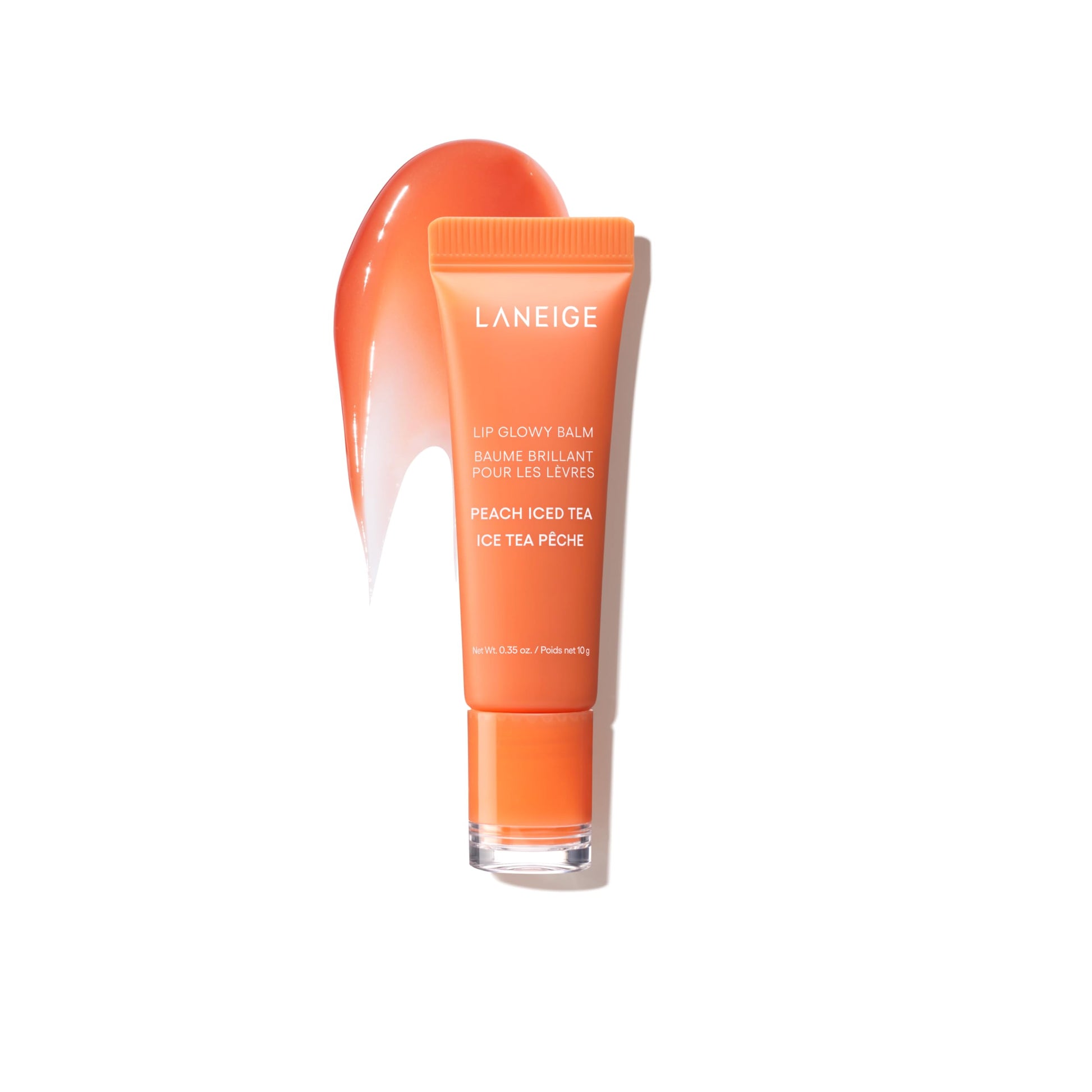 LANEIGE Lip Glowy Balm: Sheer Tinted Lip Treatment Balm Tube with Shea & Murumuru Butters for