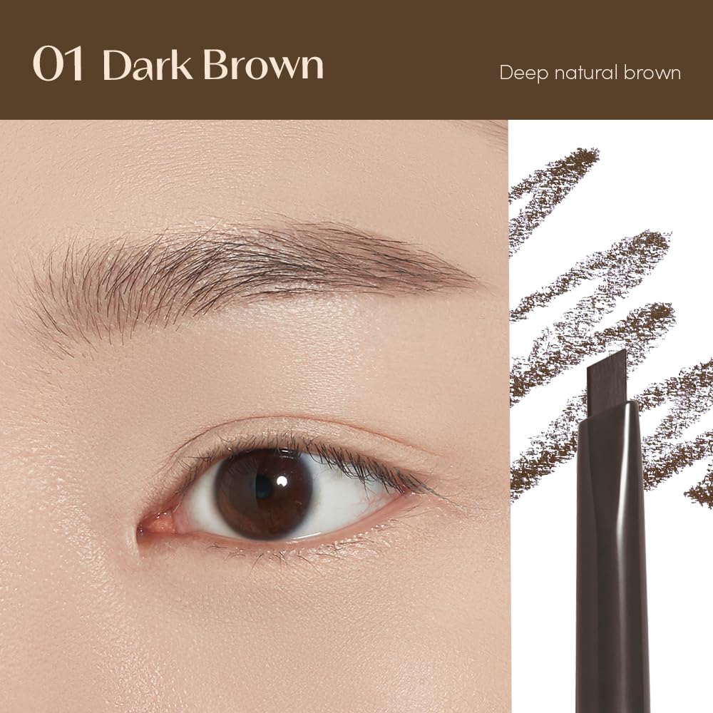 ETUDE Drawing Eye Brow Pro (Dark Brown) Eyebrow Pencil for women, Microblading, Long Lasting, Soft