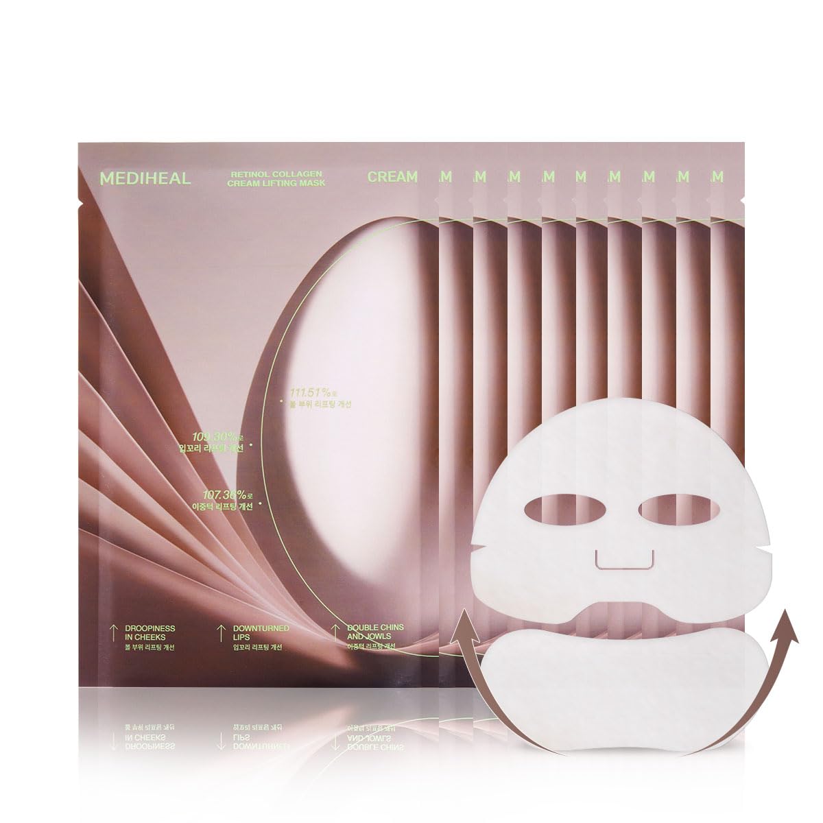 MEDIHEAL Retinol Collagen Cream Lifting Mask (4 Counts)
