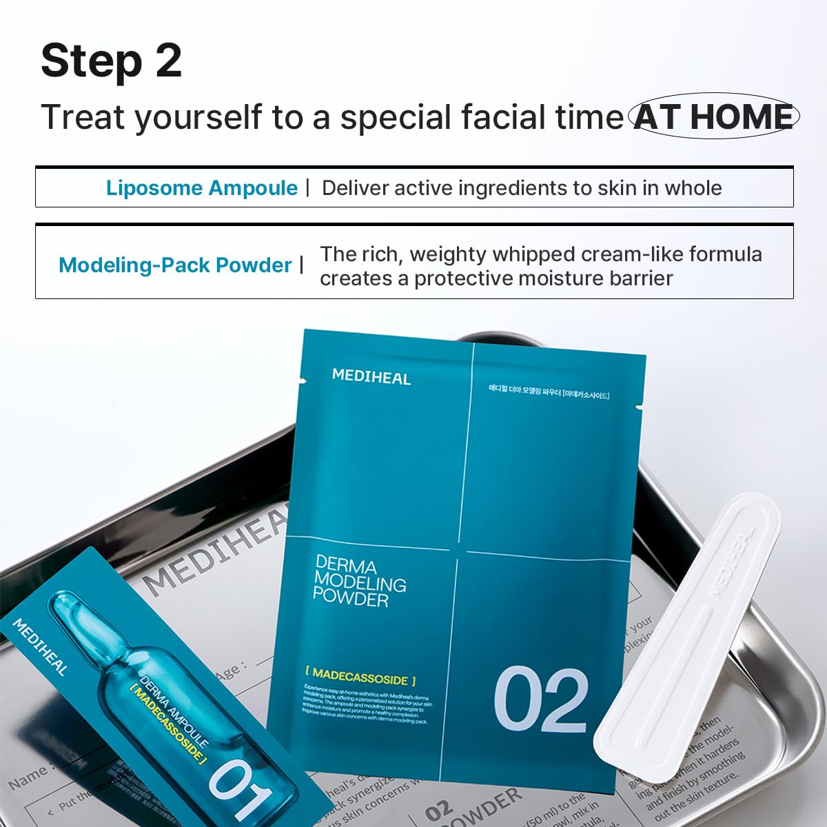 MEDIHEAL Madecassoside Derma Modeling Pack (Pack of 2), Blemish Care