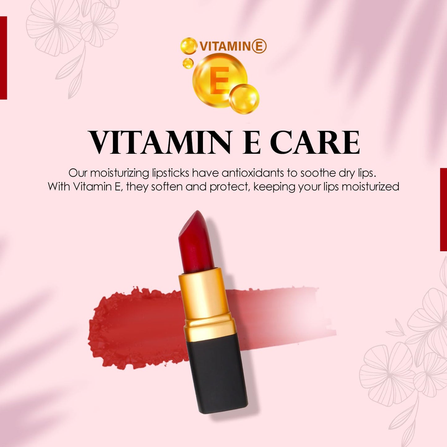 Vera Moore Creme Lipstick, Long Lasting, Lightweight, Moisturizing Opaque Color with Staying Power, Fragrance, and Paraben Free Cosmetics Soft Lipstick (Cranberry)