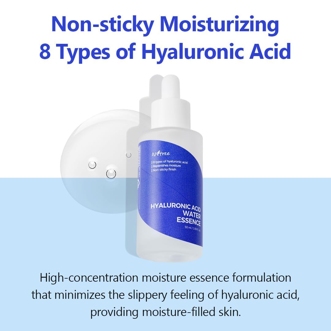ISNTREE Hyaluronic Acid Water Essence 50ml 1.69 fl.oz | Water Serum | Replenishes moisture |
