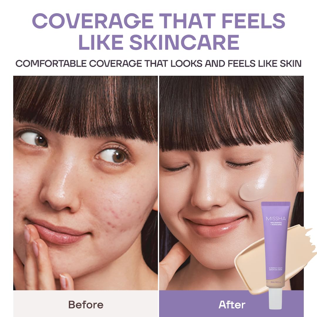 MISSHA M Perfect Cover Serum BB Cream No.21 Light Beige 1.18 oz