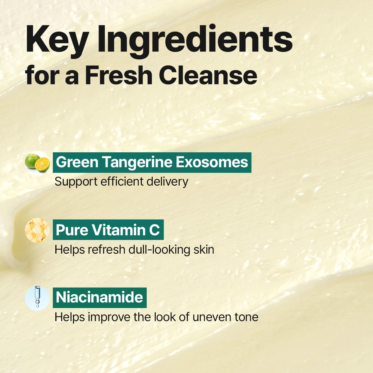 GOODAL Green Tangerine Vitamin C Cleansing Foam for Sensitive Skin | Gentle Formula for Deep