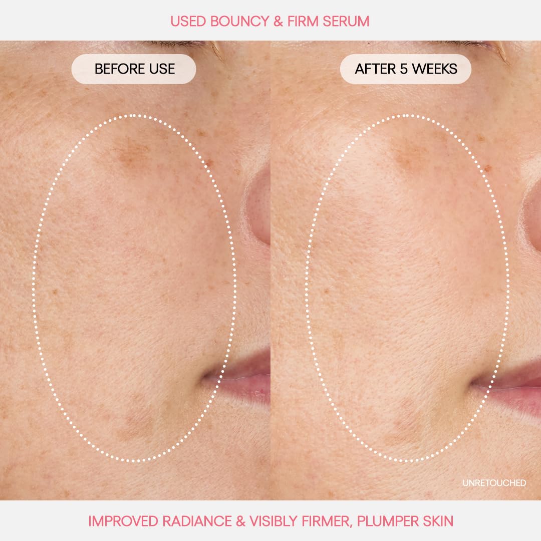 LANEIGE Bouncy & Firm Serum: Korean Slow Anti-Aging Collagen Complex Face Serum with Peptides for