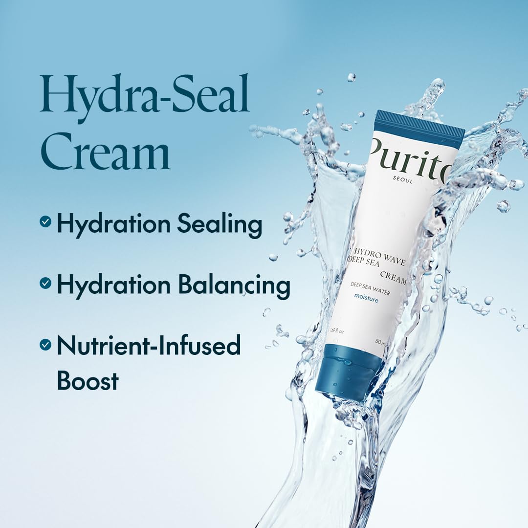 PURITO Deep Sea Cream | Hydration Water Gel Moisturizer For All Skin Types