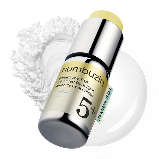 numbuzin No.5 Glutathione TXA Dark Spot Ampoule, Targeted Tone Care Concentrate for Dark Spots &