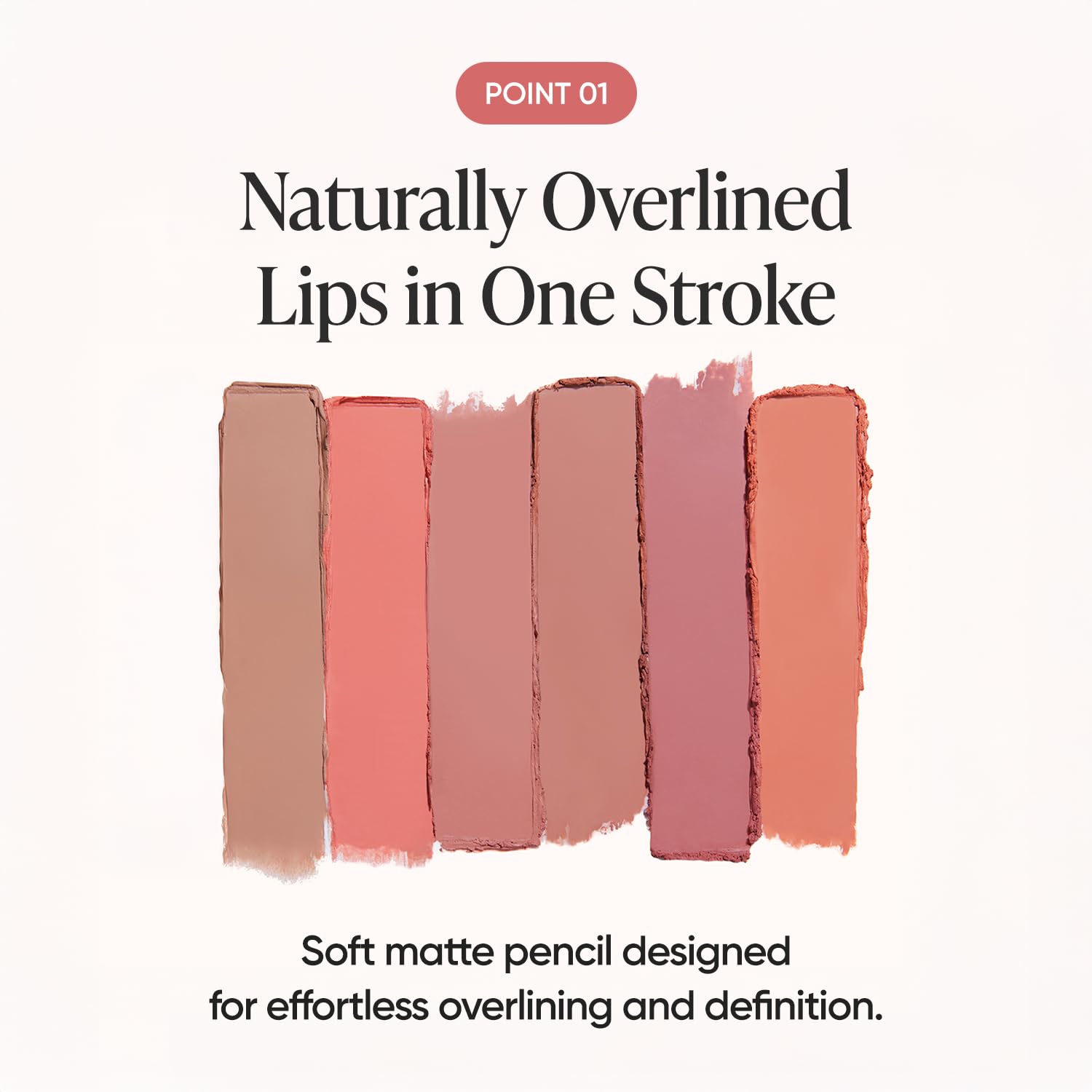BANILA CO Smudging Lip Pencil - Soft Matte Lip, PK02 Pink Chou (0.02 oz)