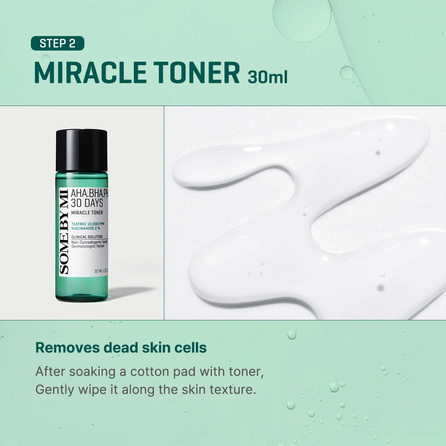 SOME BY MI AHA BHA PHA 30Days Miracle AC SOS Kit - Toner 1.01Oz, Serum 0.33Oz, Cream 0.7Oz, Foam