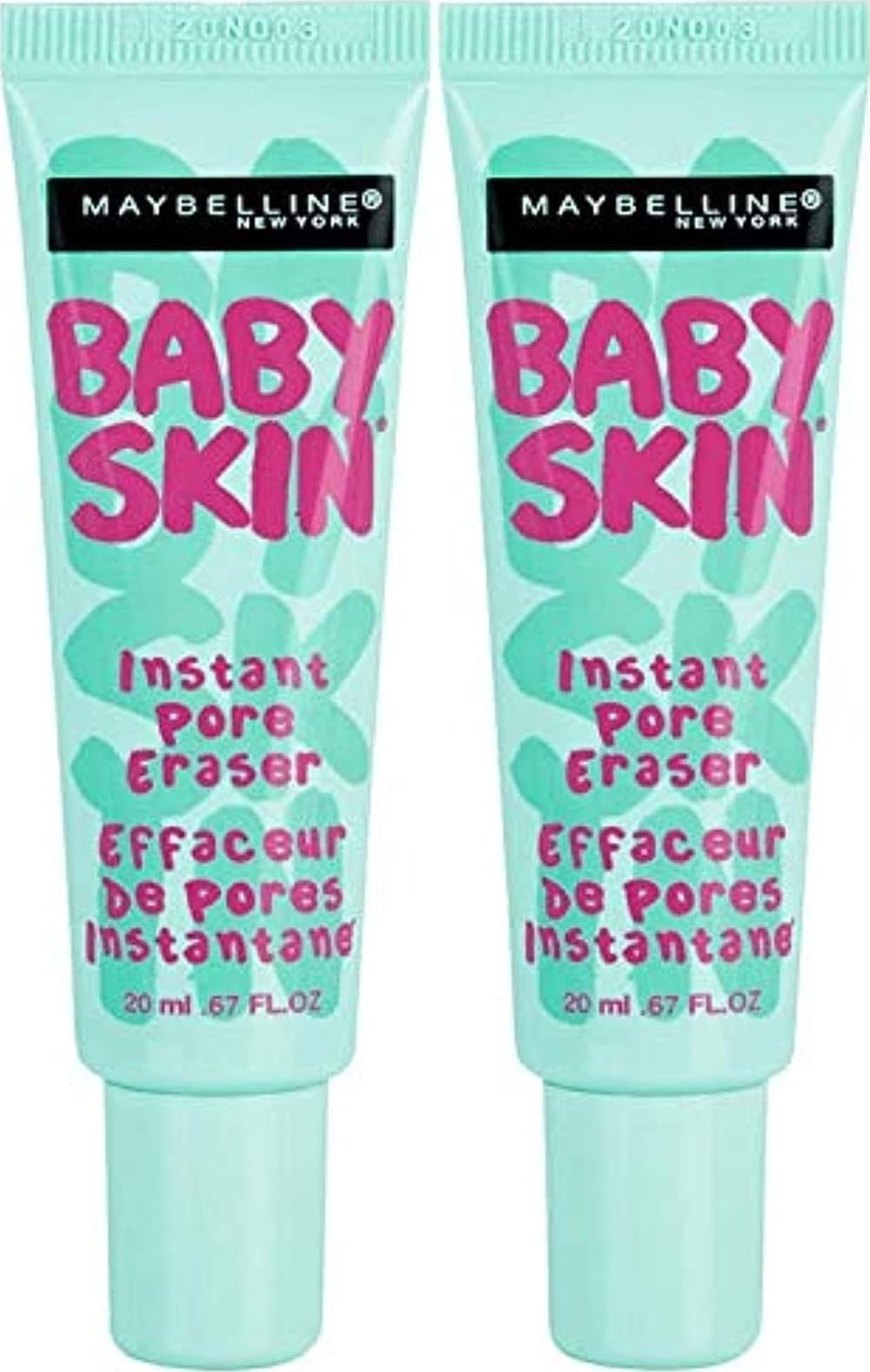 Maybelline Baby Skin Instant Pore Eraser Primer Makeup, Clear, 2 Count
