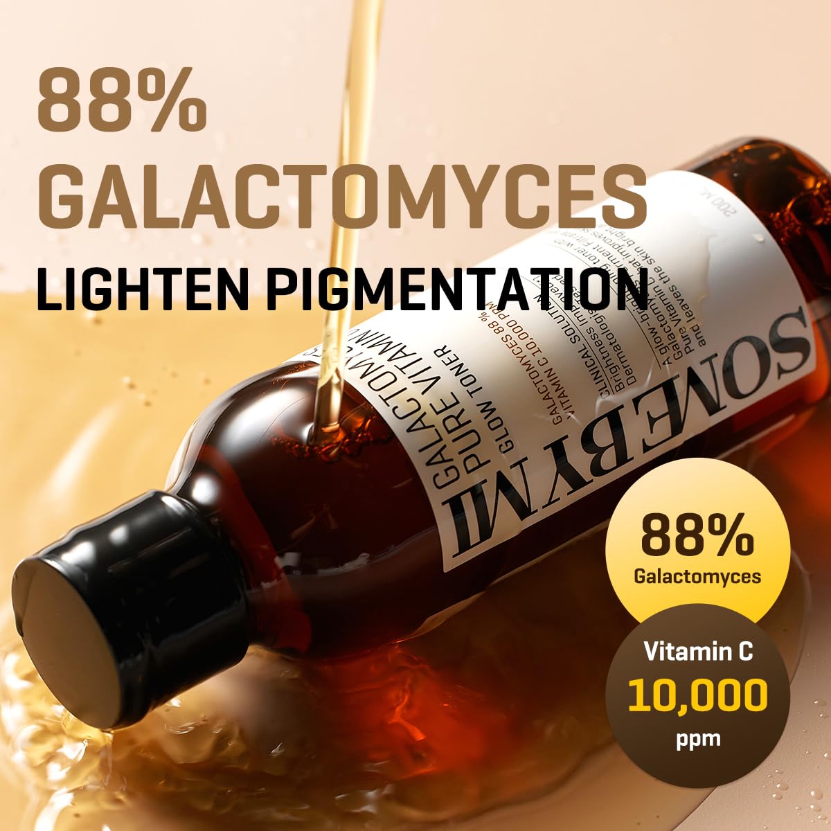 SOME BY MI Galactomyces Pure Vitamin C Glow Toner - 6.76Oz, 200ml - Korean Daily Vitamin C Face