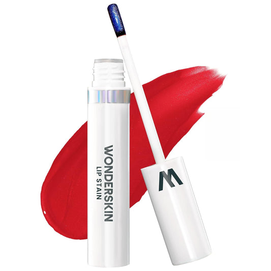 Wonderskin Wonder Blading All Day Lip Stain Peel Off Masque - Long Lasting, Waterproof and Transfer Proof Red Lip Tint, Matte Finish Peel Off Makeup (Playful Stain & Go Masque)