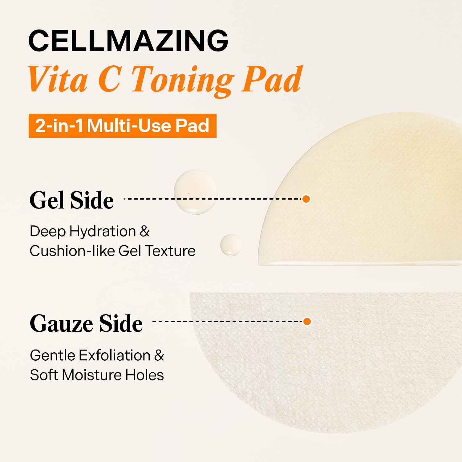 Torriden CELLMAZING Vita C Toning Pad (70 Pads) | Daily Exfoliating & Radiance Pads for Smooth