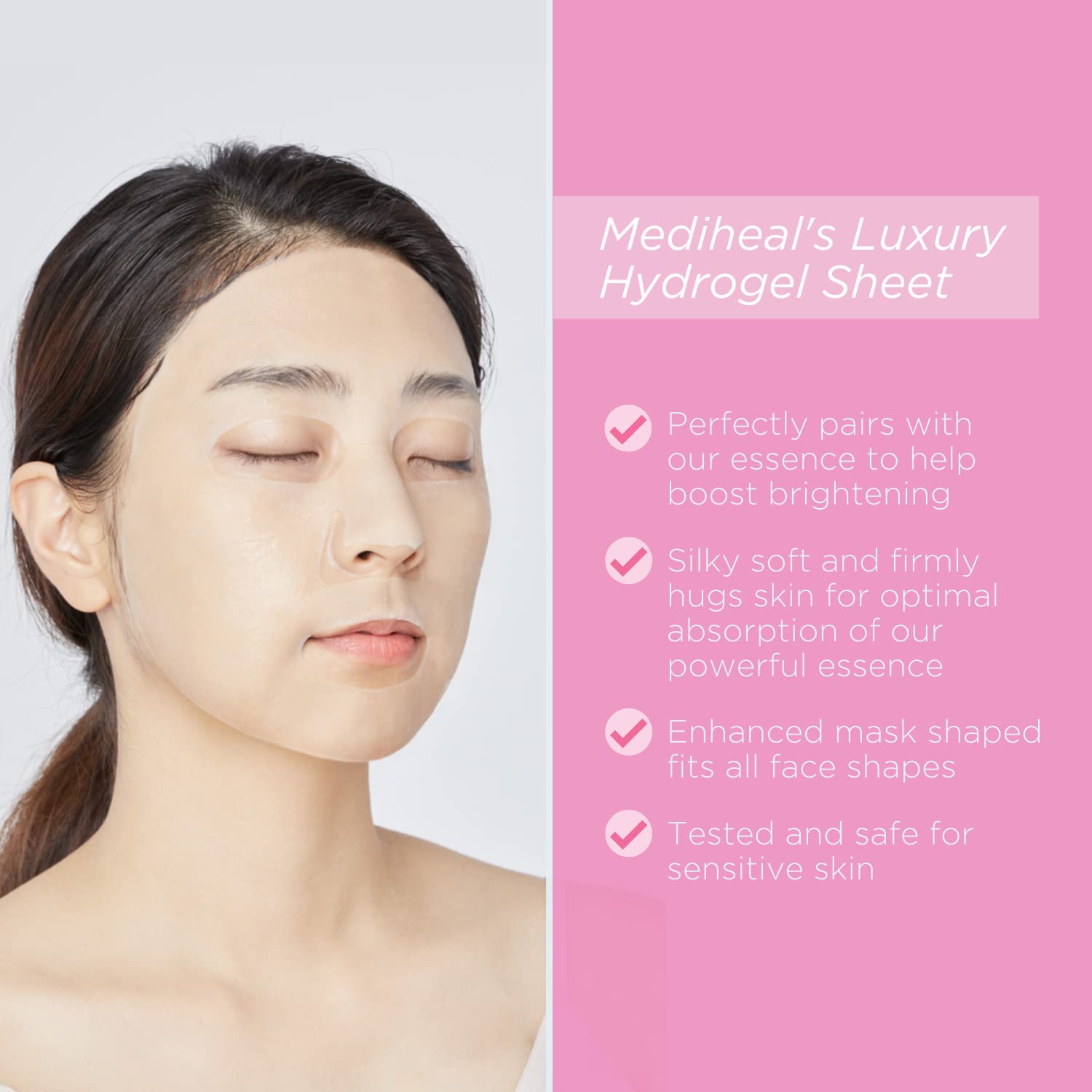 Mediheal Official Best No.1 Korean Sheet Mask - IPI Ampoule Face Mask 10 Sheets For Brightening