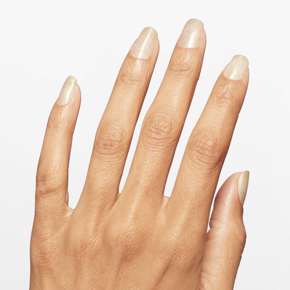 OPI Nail Lacquer Gliterally Shimmer | Sheer Soft Gold Glitter Nail Polish
