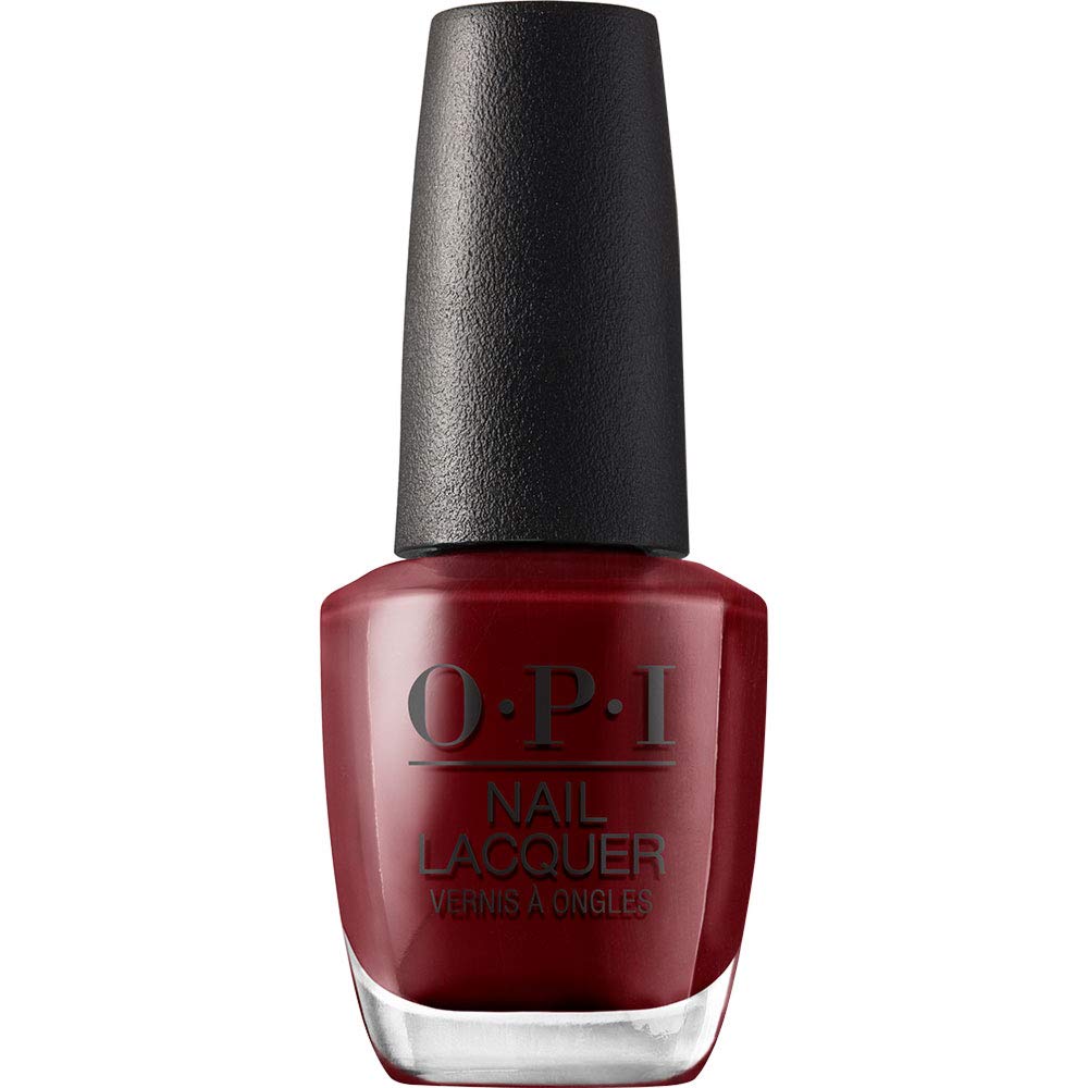 OPI Nail Lacquer Como se Llama? | Opaque Cool Dark Red Nail Polish