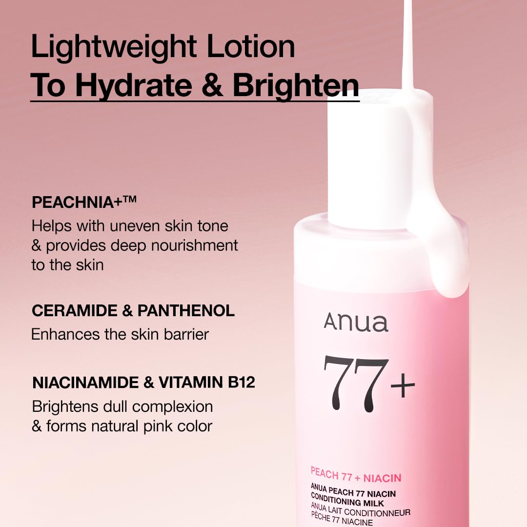 Anua Peach Niacinamide Conditioning Lotion, 5.07 fl.oz