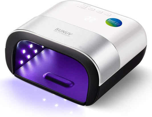 SUNUV SUN3 Professional UV Light for Gel Nails, LED Nail Lamp for Gel Polish with 4-Timer and