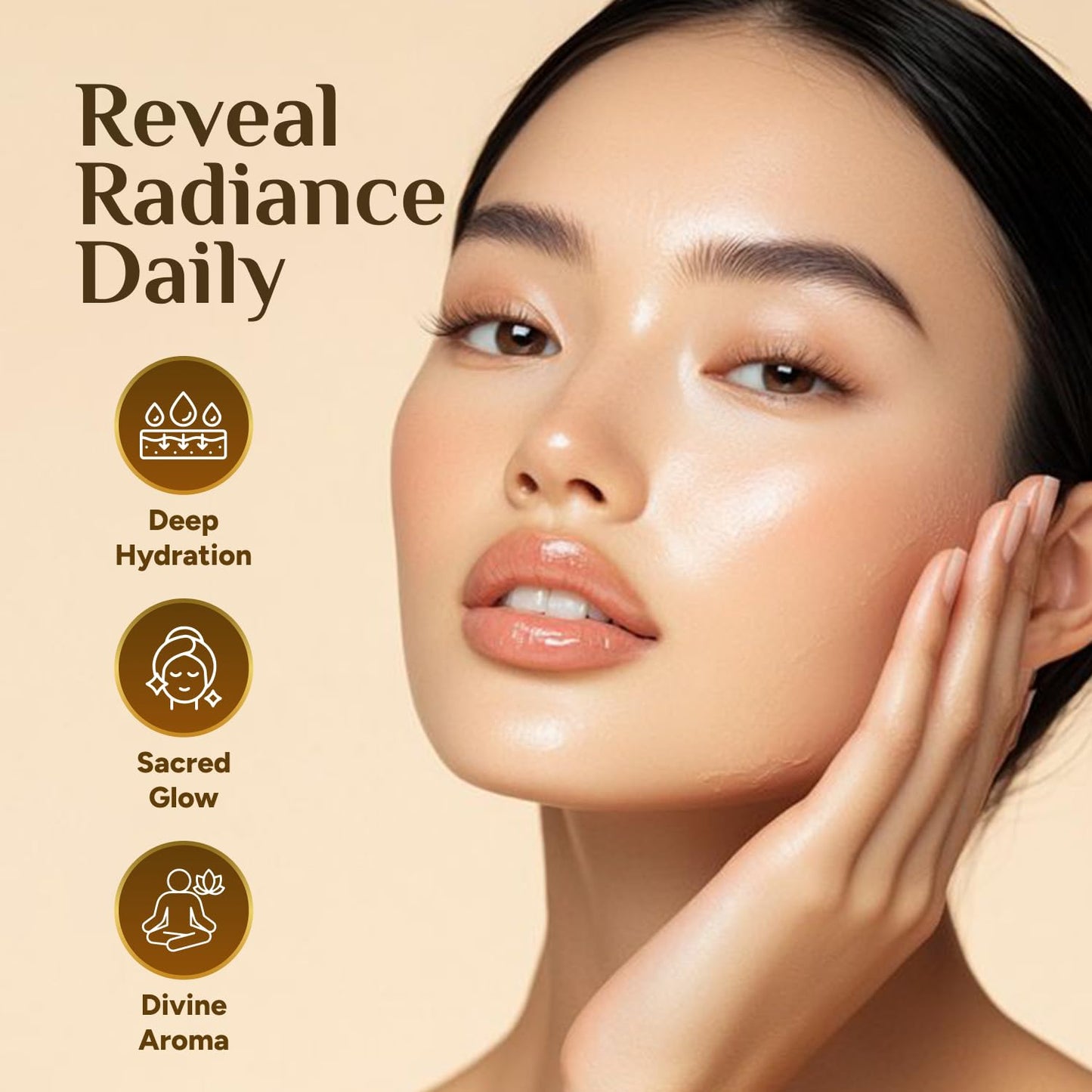 Pure Organic Moringa Oil with Blue Lotus Flower – Deep Hydrating & Anti-Aging Ritual Oil for Skin, Hair & Nails – Premium 100% Cold Pressed Moringa Seed Extraction, Nourishes & Hydrates Skin 2oz.