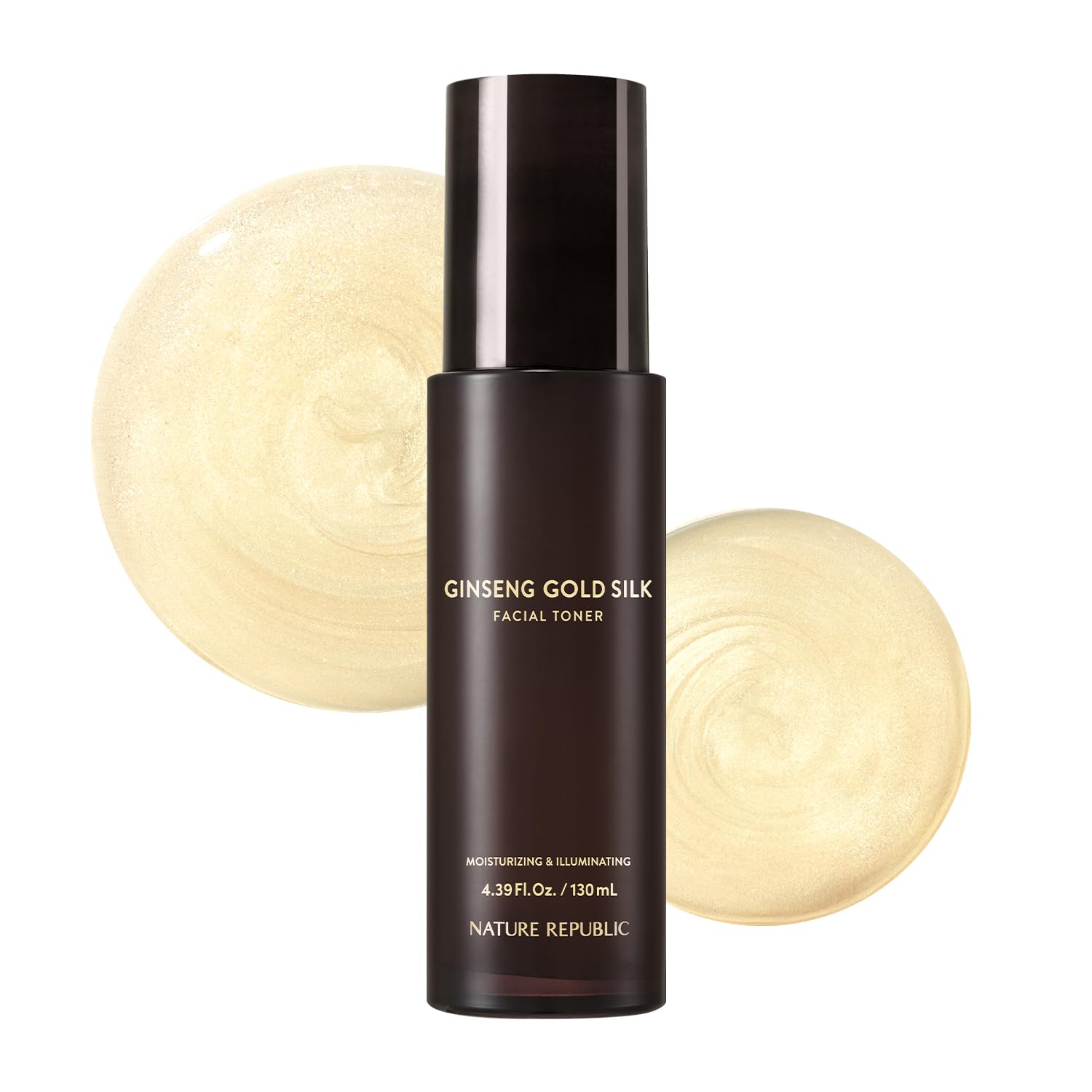 Nature Republic Ginseng Gold Silk Facial Toner | Hydrating Glow Toner, Niacinamide & Silk Amino