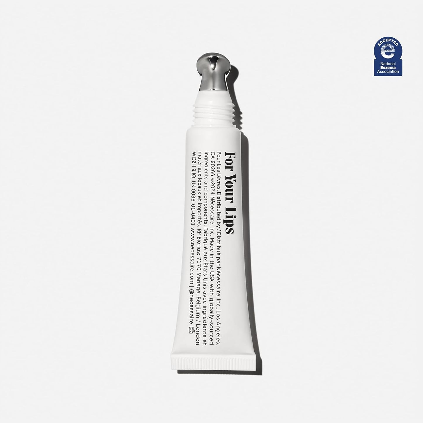 Nécessaire The Lip Balm | Hydrating Lip Balm for Women and Men, Clear, Mint, Multi-Ceramide, Treatment Balm | Instant Relief for Dry, Chapped Lips | Cooling Hypoallergenic Tip | Non-Sticky (0.5 fl oz)