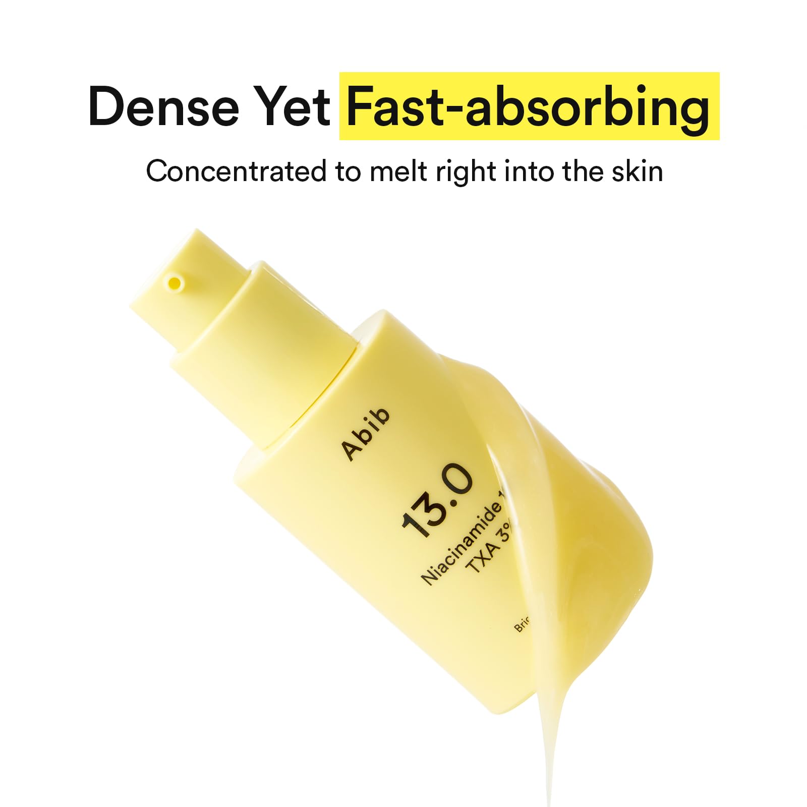 Abib Bright Force Serum 13.0 Pump, 10% Niacinamide + 3% TXA, 1.01 fl.oz, Brightening Serum for