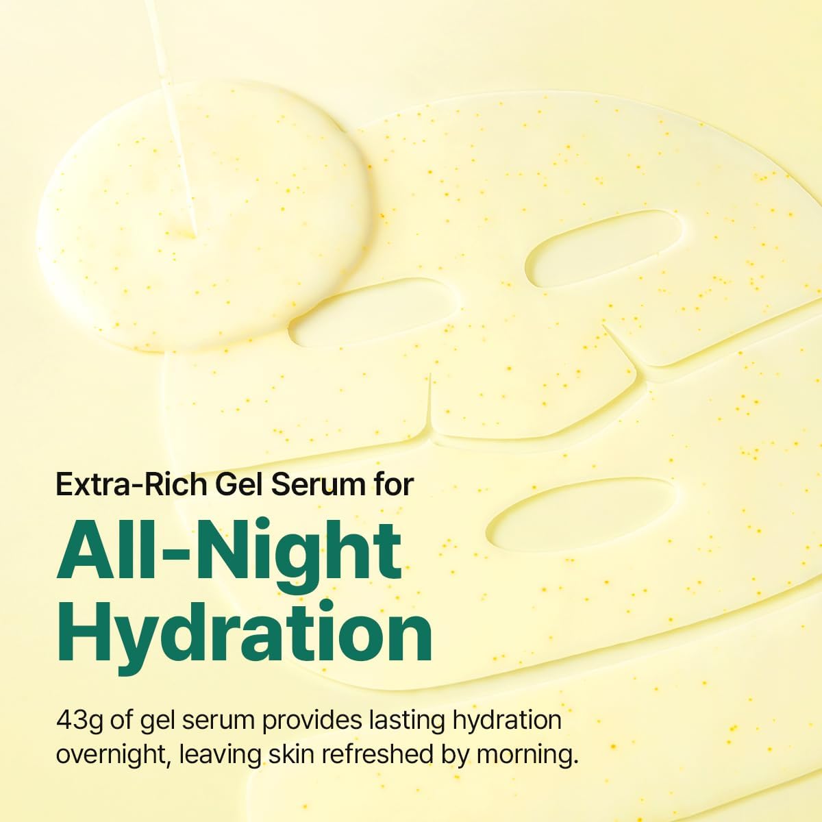 GOODAL Green Tangerine Vita C Gel Mask, Deep Moisturizing Hydrogel Essence, Vitamin C Face Mask for