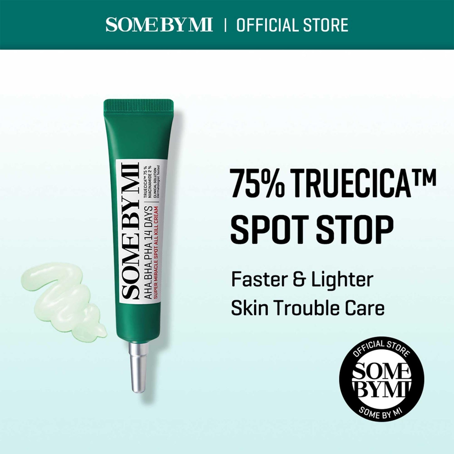 SOME BY MI AHA BHA PHA 14 Days Super Miracle Spot All Kill Cream - 1.01oz, 30ml - Hyaluronic Acid